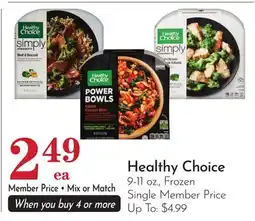 Pavilions Healthy Choice offer