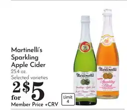 Pavilions Martinelli's Sparkling Apple Cider offer