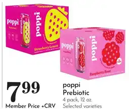 Pavilions Poppi Prebiotic offer