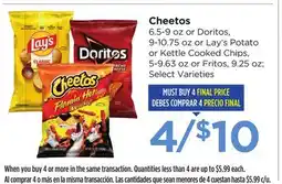Food 4 Less Cheetos offer