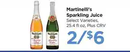 Food 4 Less Martinelli's Sparkling Juice offer