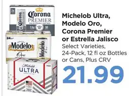 Food 4 Less Michelob Ultra, Modelo Oro, Corona Premier or Estrella Jalisco offer
