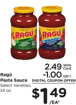 Ralphs Ragú Pasta Sauce offer