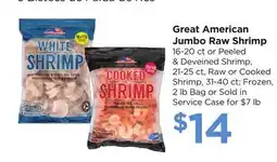 Food 4 Less Great American Jumbo Raw Shrimp offer