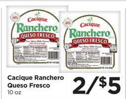 Food 4 Less Cacique Ranchero Queso Fresco offer