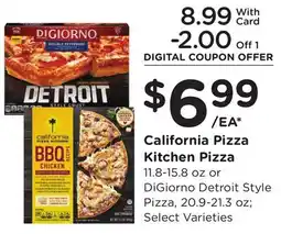 Ralphs California Pizza Kitchen Pizza offer