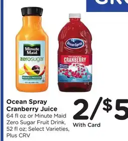 Ralphs Ocean Spray Cranberry Juice offer