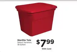 Ralphs Sterilite Tote offer