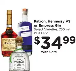 Ralphs Patron, Hennessy VS or Empress Gin offer