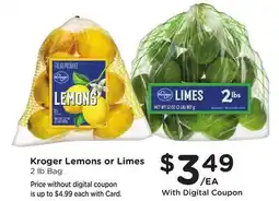 Ralphs Kroger Lemons or Limes offer