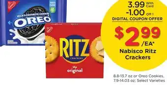 Ralphs Nabisco Ritz Crackers offer