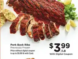Ralphs Pork Back Ribs offer