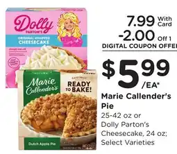 Ralphs Marie Callender's Pie offer