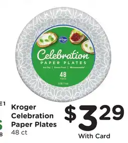 Ralphs Kroger Celebration Paper Plates offer