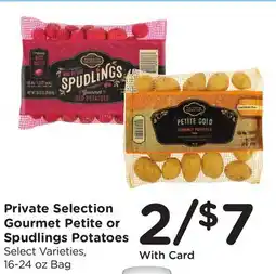 Ralphs Private Selection Gourmet Petite or Spudlings Potatoes offer