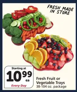 Vons Fresh Fruit or Vegetable Trays offer