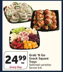 Vons Grab'N Go Snack Square Trays offer