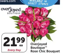 Vons Overjoyed Boutique Rose Chic Bouquet offer