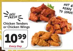 Vons Chicken Tenders or Chicken Wings offer