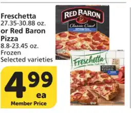 Vons Freschetta 27.35-30.88 oz. or Red Baron Pizza 8.8-23.45 oz offer