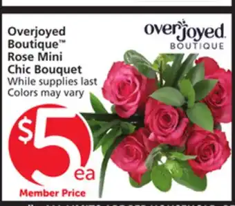 Vons Overjoyed Boutique Rose Mini Chic Bouquet offer