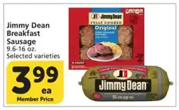 Albertsons Jimmy Dean Breakfast Sausage offer