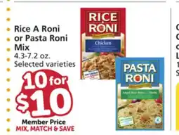 Albertsons Rice A Roni or Pasta Roni Mix offer
