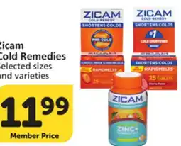 Albertsons Zicam Cold Remedies offer