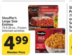Albertsons Stouffer's Large Size Entrées offer