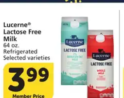 Albertsons Lucerne Lactose Free Milk offer