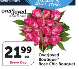 Albertsons Overjoyed Boutique Rose Chic Bouquet offer