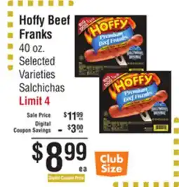 Smart & Final Hoffy Beef Franks offer