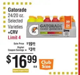 Smart & Final Gatorade offer