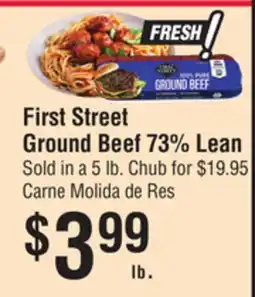 Smart & Final First Street Ground Beef 73% Lean offer