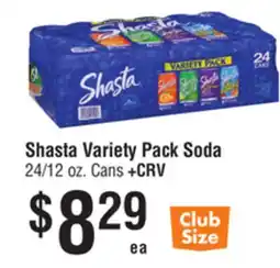 Smart & Final Shasta Variety Pack Soda offer