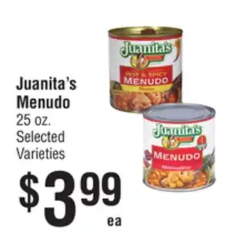 Smart & Final Juanita's Menudo offer
