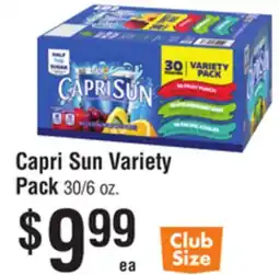 Smart & Final Capri Sun Variety Pack offer
