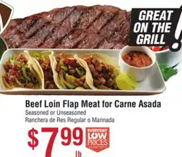 Smart & Final Beef Loin Flap Meat for Carne Asada offer