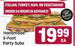 Tony’s Fresh Market Handmade 3-Foot Party Subs offer