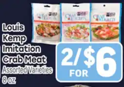 Tony’s Fresh Market Louis Kemp Imitation Crab Meat offer