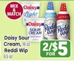 Tony’s Fresh Market Daisy Sour Cream, 16oz., Reddi Wip 6.5oz offer