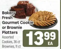 Tony’s Fresh Market Bakery Fresh Gourmet Cookie or Brownie Platters Assorted Cookies, 36 ct Brownies, 11 ct offer