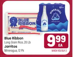 Tony’s Fresh Market Blue Ribbon Long Grain Rice, 20Lb, Jarritos Mineragua, 12Pk offer