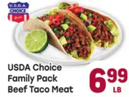 Tony’s Fresh Market USDA Choice Family Pack Beef Taco Meat offer