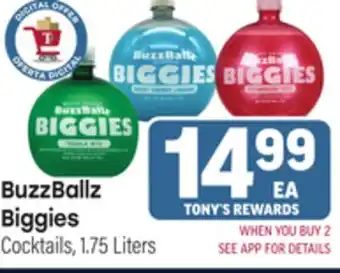Tony’s Fresh Market BuzzBallz Biggies offer