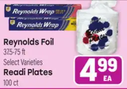 Tony’s Fresh Market Reynolds Foil 37.5-75 ft Select Varieties Readi Plates 100 ct offer