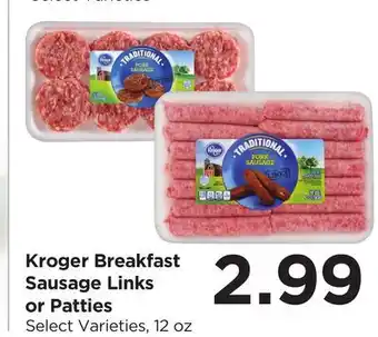 Food 4 Less Kroger Breakfast Sausage Links or Patties offer