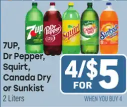 Tony’s Fresh Market 7UP, Dr Pepper, Squirt, Canada Dry or Sunkist offer