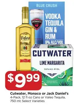 Food 4 Less Cutwater, Monaco or Jack Daniel's offer