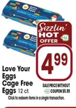 Jewel-Osco Love Your Eggs Cage Free Eggs offer